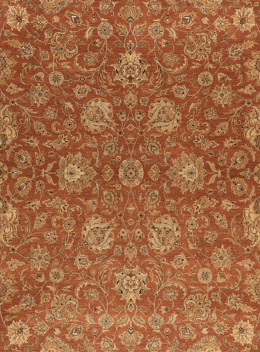 Elegance 9x12 Rust/Ivory Ghazni Wool
