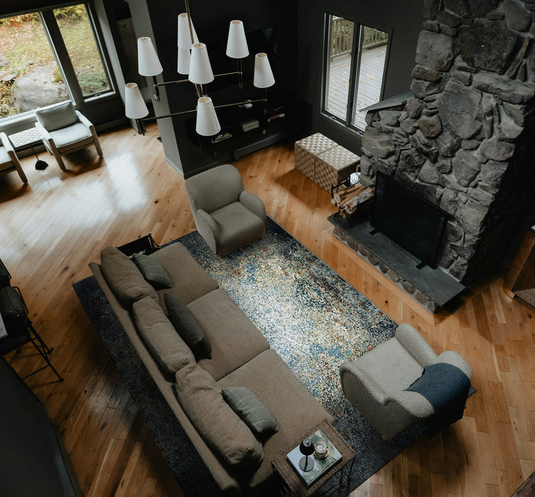 Illuminate 9x12 Black Wool and Embossed Silk