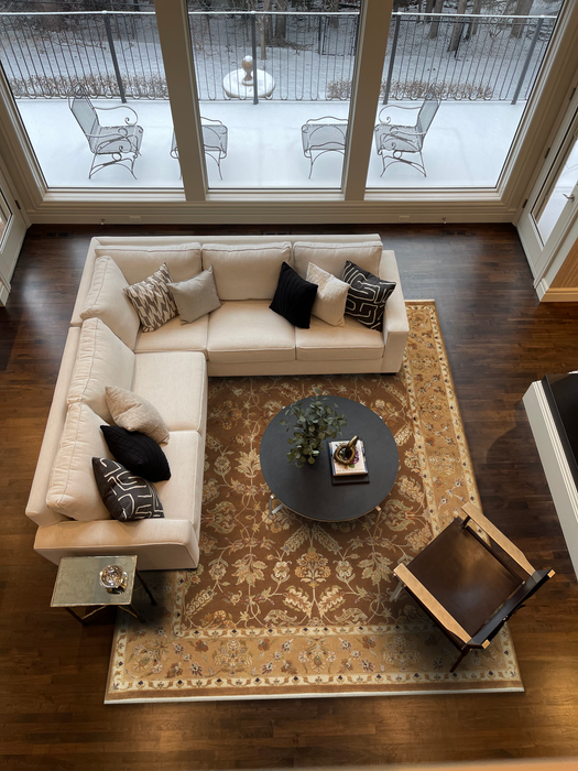 Reflections 9x12 Brown/Gold Wool and Silk Embossed A