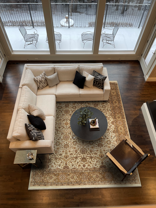 Premiere 9x12 Light Gold/Brown/Ivory Wool