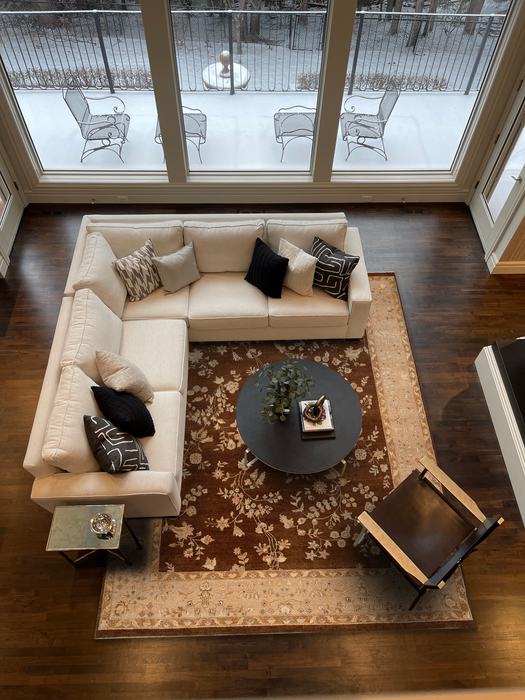 Reflections 9x12 Brown/Beige Raw Silk