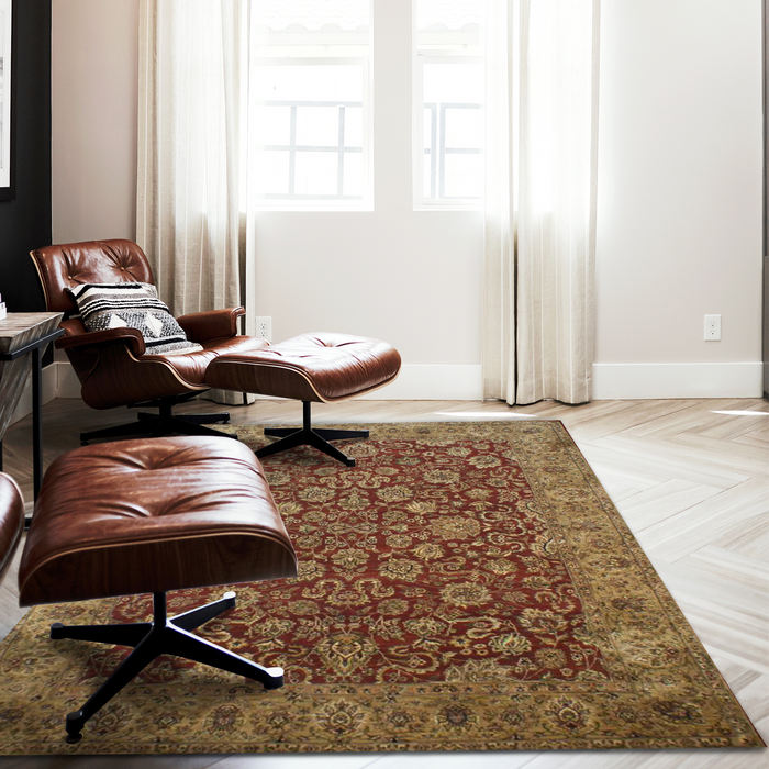 Premiere 5x7 Red/Beige Wool