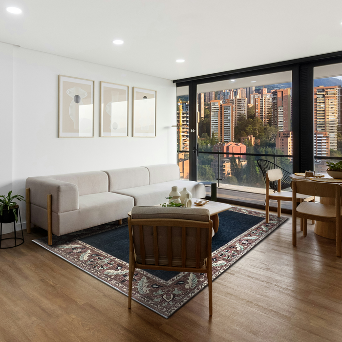 Gaba 6x9 Black Ghazni Wool