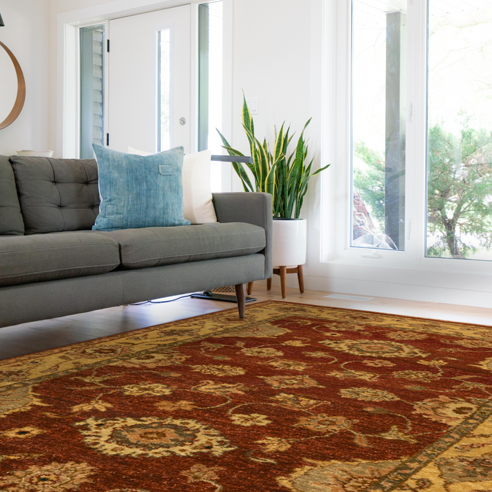 Impression 5x7 Red/Gold Wool