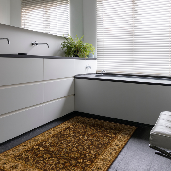 Elegance 3x5 Brown/Beige Wool