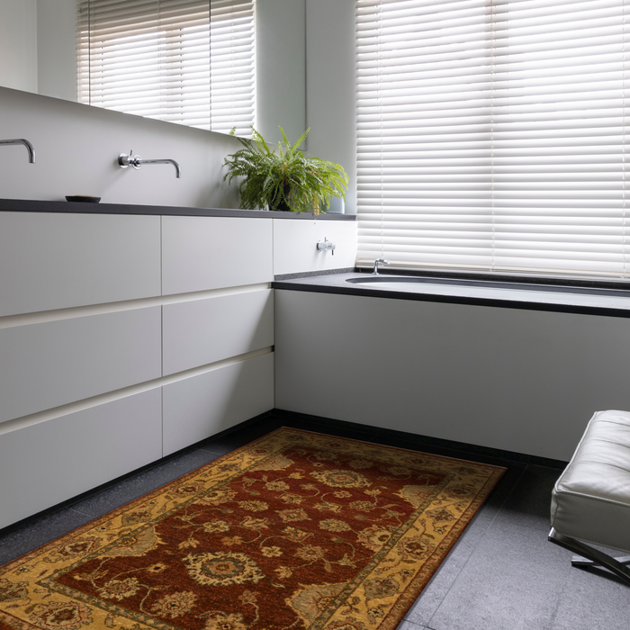 Impression 3x5 Red/Gold Wool