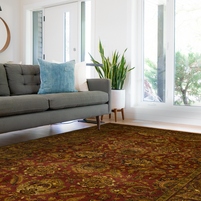 Indo Persian 5x7 Rust/Plum Wool