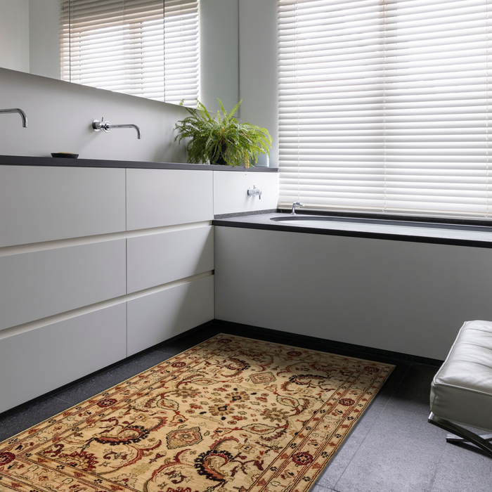 Chobi 4x6 Ivory/Red Ghazni Wool