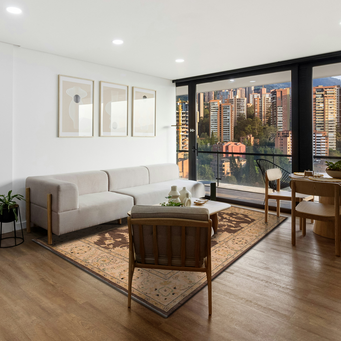 Chobi 6x9 Chocolate/Beige