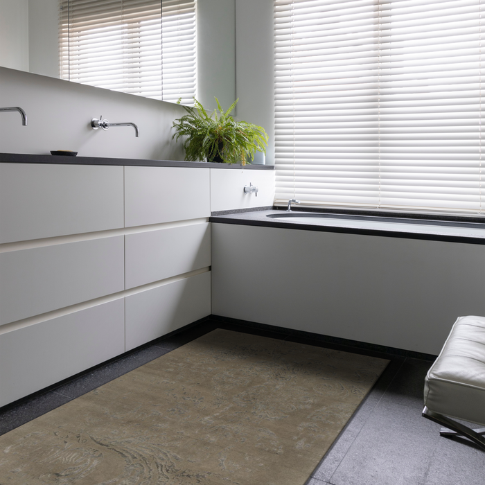 Pokhara 4x6 Grey-Dark Teal Wool & Bamboo Silk touch