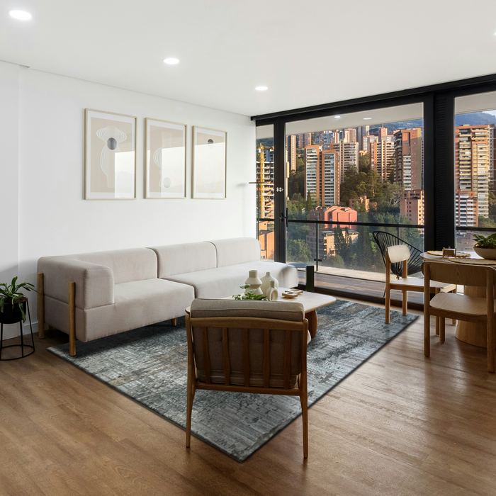 Marble II 6x9 Charcoal/Brown