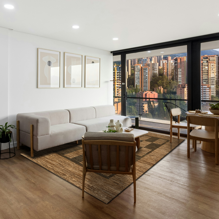 Chuk Palu 6x9 Beige/Brown Ghazni Wool