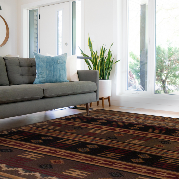 Assorted 5x7 Beige/Black wool