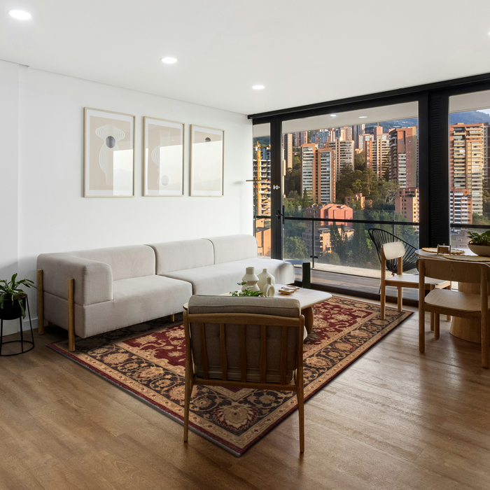 Chobi 6x9 Red/Black Ghazni Wool