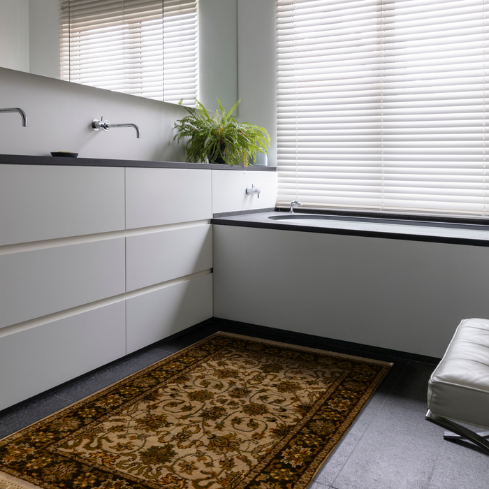 Premiere 2x3 Ivory/Brown Wool