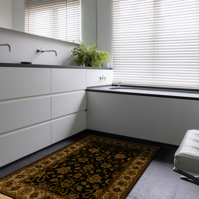 Premiere 2x3 Black/Ivory Wool A