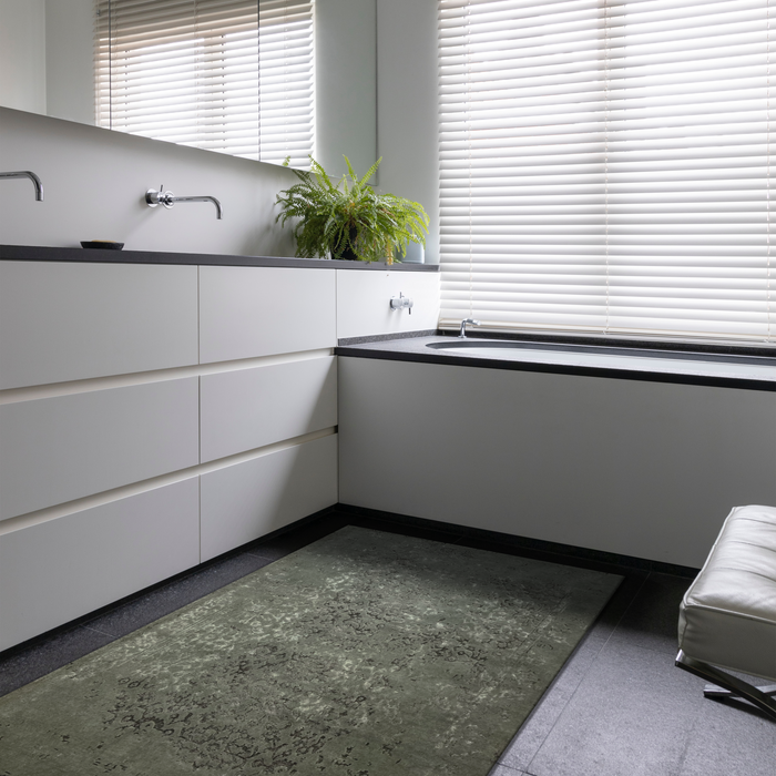 Pokhara 4x6 Grey/Beige Wool and Bamboo Silk