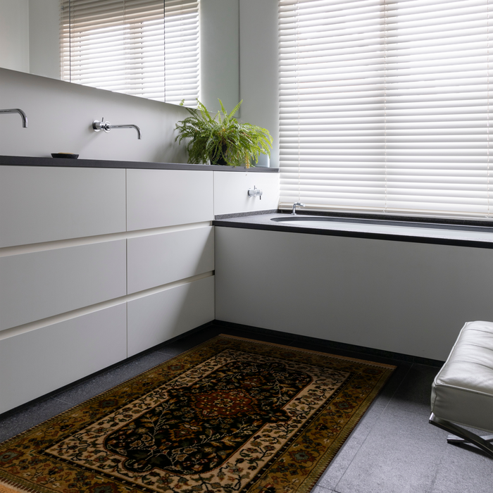 Shah Kashan 2x3 Beige/Black Wool B