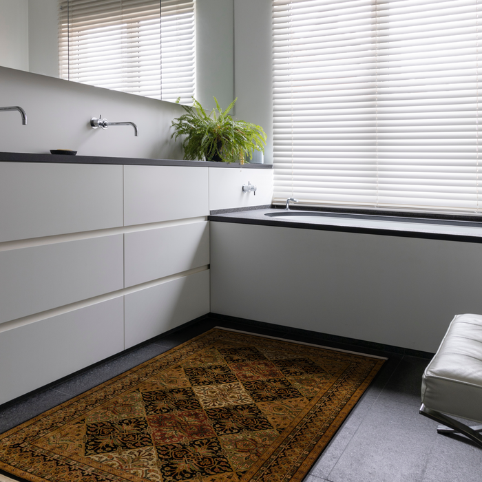 Agra 4x6 Multi/Black Wool