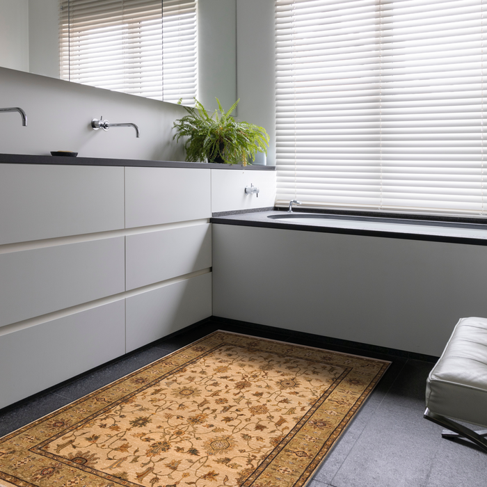 Elegance 4x6 Beige/Gold Wool