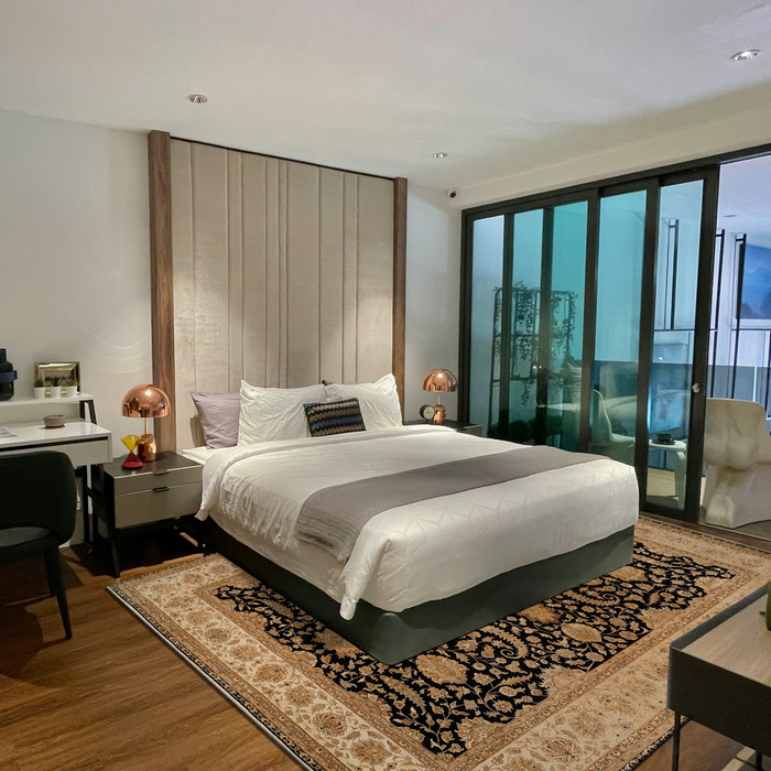 Reflections 9x12 Black/Gold Wool and Silk