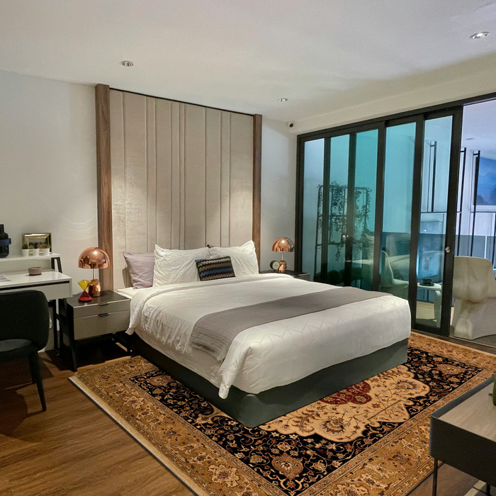 Elegance 9x12 Ivory/Light Gold Ghazni Wool A