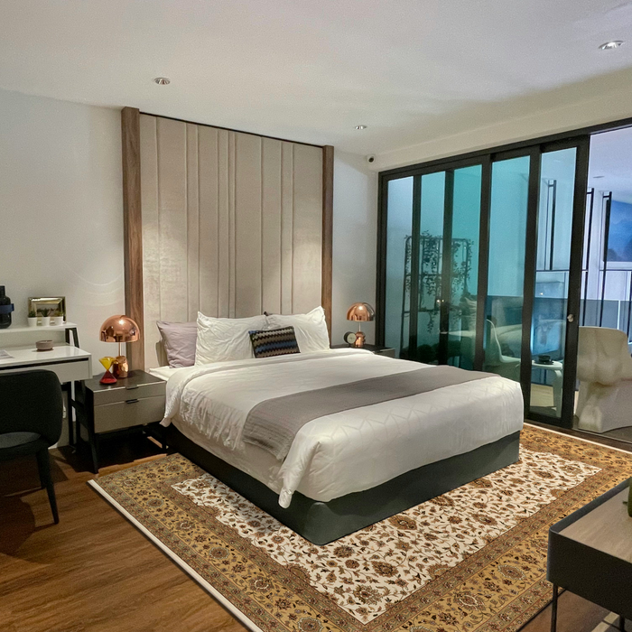 Kashan 9x12 Beige/Light Gold Wool and Silk