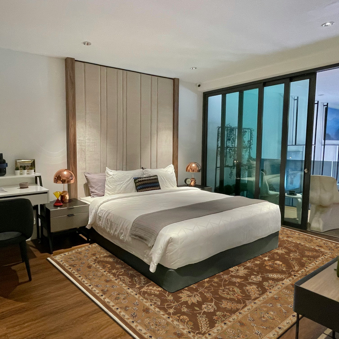 Reflections 9x12 Brown/Gold Wool and Silk Embossed B