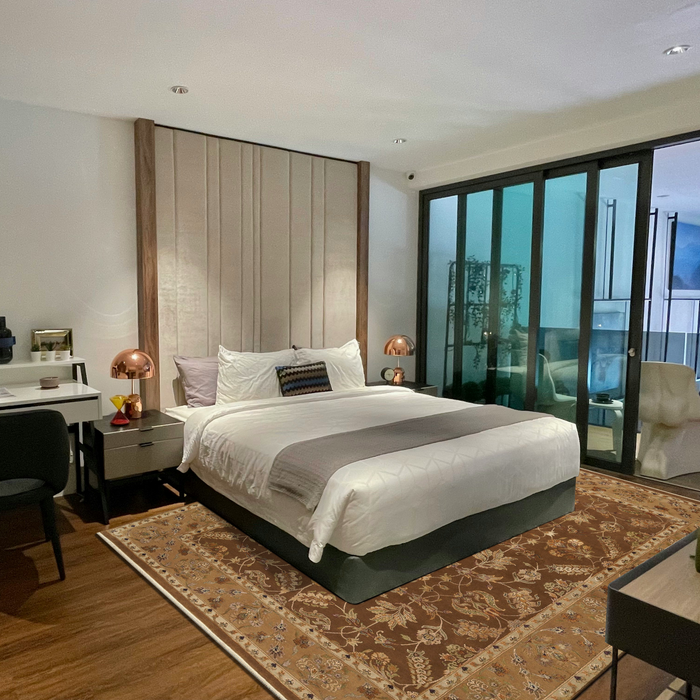 Reflections 9x12 Brown/Gold Wool and Silk Embossed A