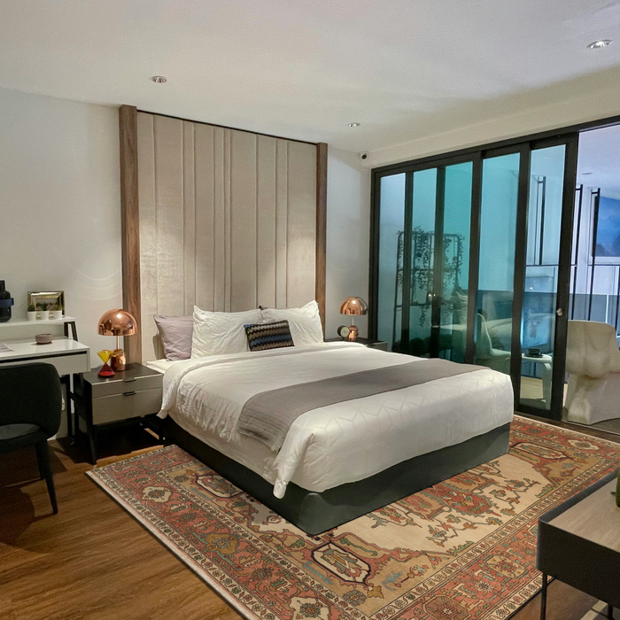 Indo Persian 9x12 Serapi Beige/Rust Wool