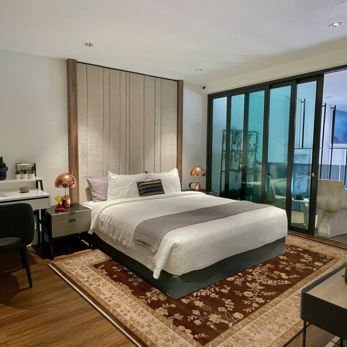 Reflections 9x12 Ivory/Brown Wool and Chinese Silk Embossed