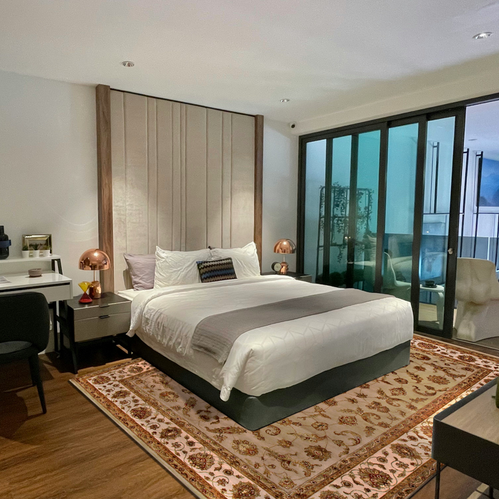 Elegance 9x12 Camel/Ivory Wool and Silk Embossed