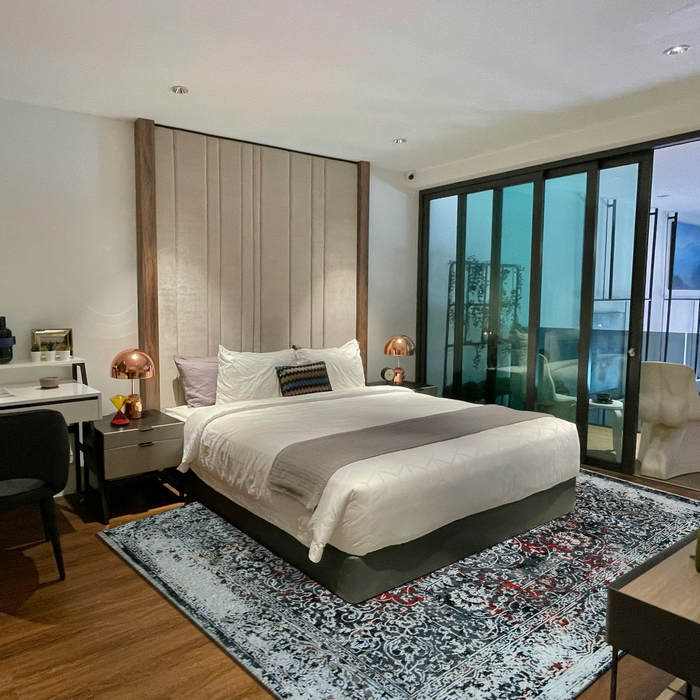 Eterno 8x10 Grey/Ivory Wool and Silk Embossed