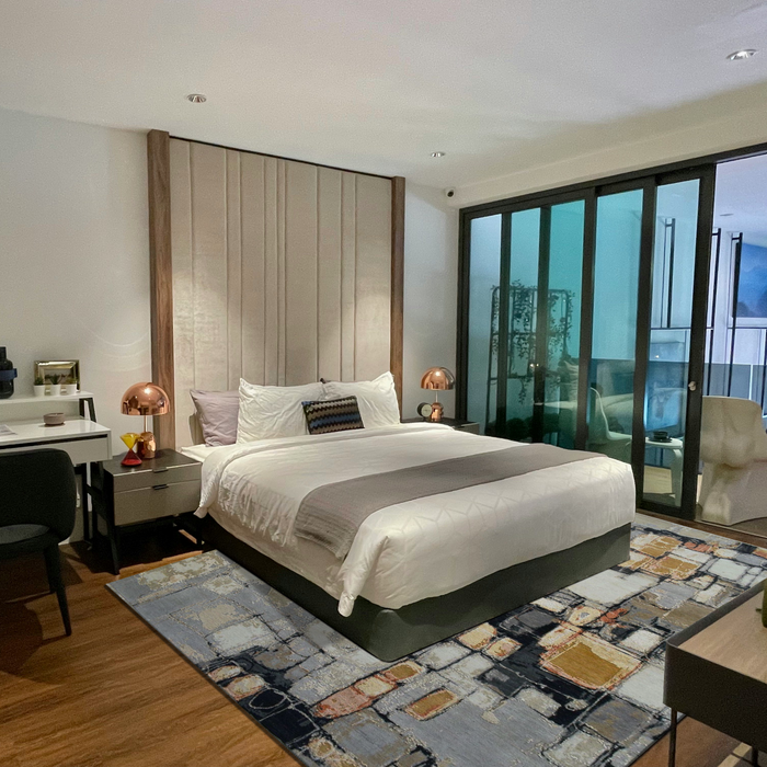 Spotted Lake 10x14 Wool and Silk