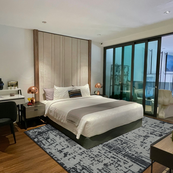 Rock Garden 9x12 Grey/Ivory Wool