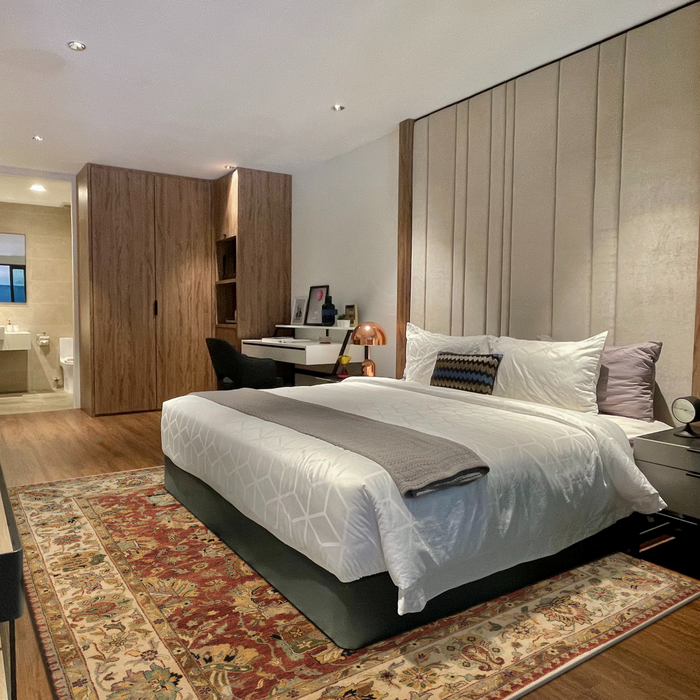 Indo Persian 9x12 Rust/Ivory Wool