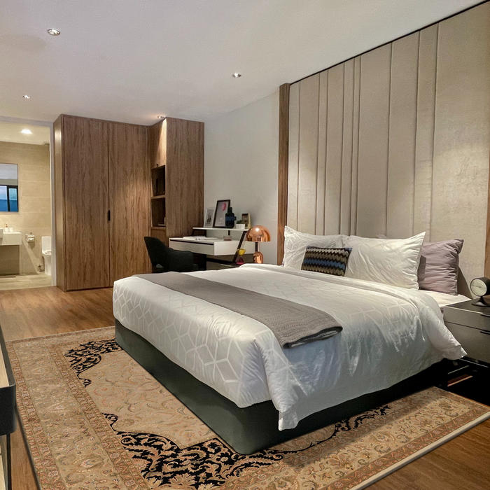 New Tabriz 9x12 Beige Wool and Silk Embossed