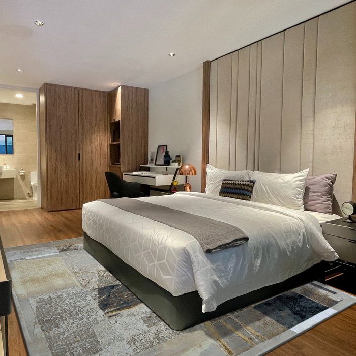 Gatsby 9x12 Gold/Black Wool and Silk