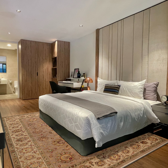 Indo Persian 9x12 Beige/Brown Wool and Silk.