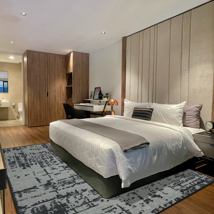 Rock Garden 9x12 Grey/Ivory Wool