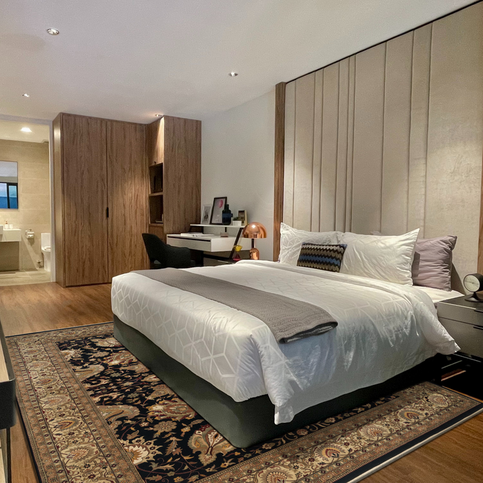 Indo Persian 9x12 Mashhad Black/Beige Wool