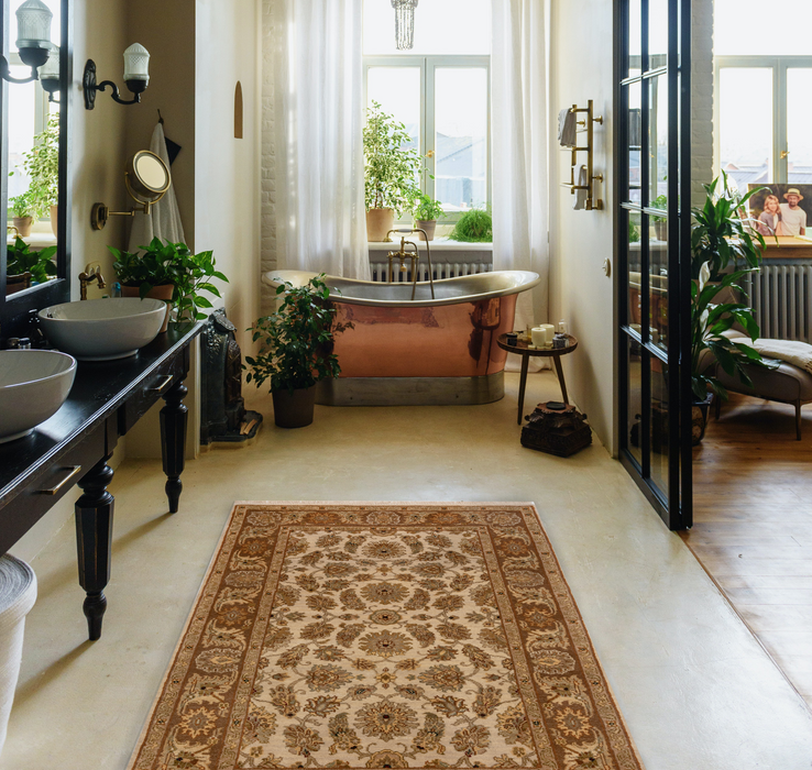 Premiere 3x5 Ivory/Brown Wool