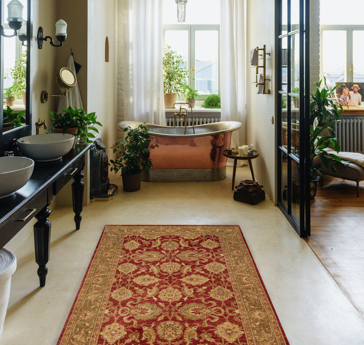 Chobi 4x6 Rust/Green Wool B