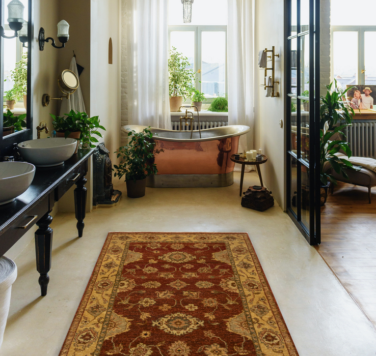 Impression 3x5 Red/Gold Wool