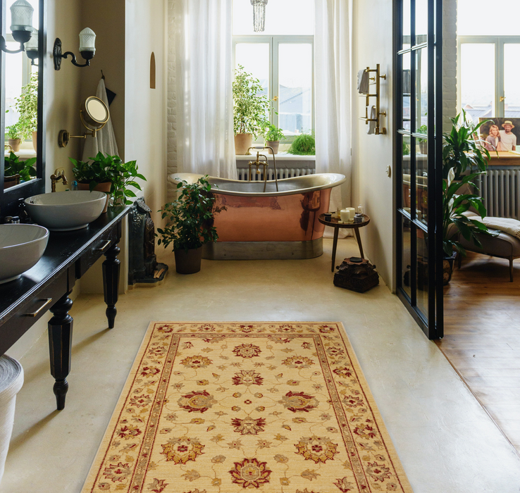 Chobi 3x5 Wool Ivory