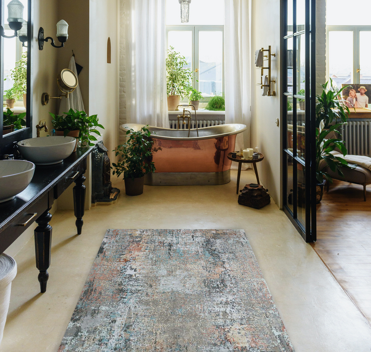 Luminous 4x6 Charcoal/Rust