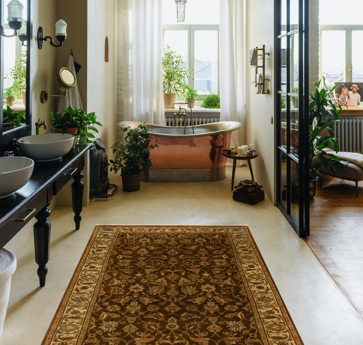 Premiere 3x5 Ivory/Brown Wool A