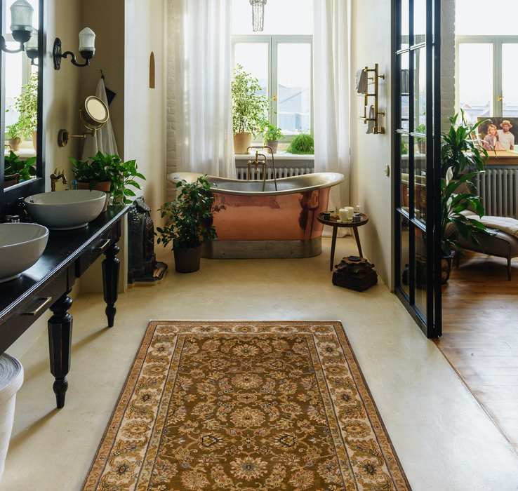 Premiere 4x6 Brown/Beige Wool