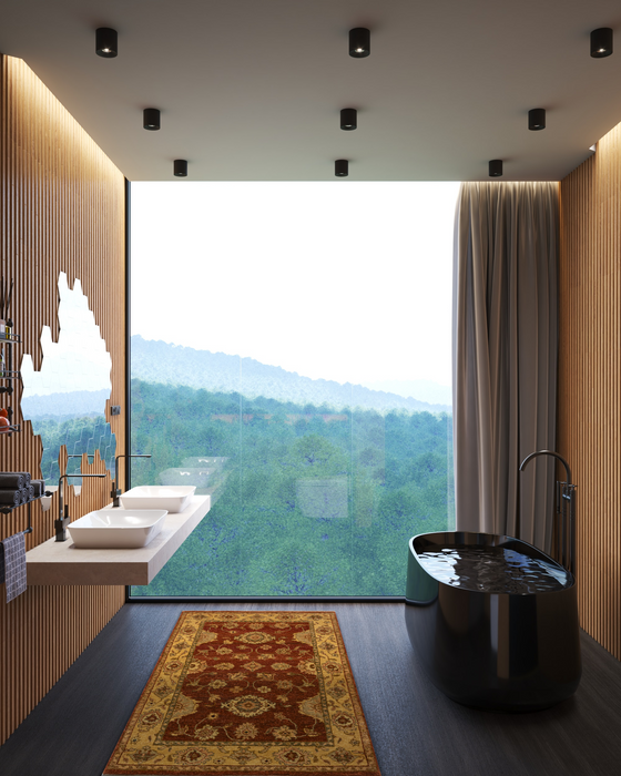 Impression 3x5 Red/Gold Wool