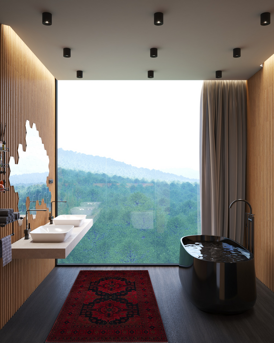 Khal Mohammadi 4x6 Wool Red/Black